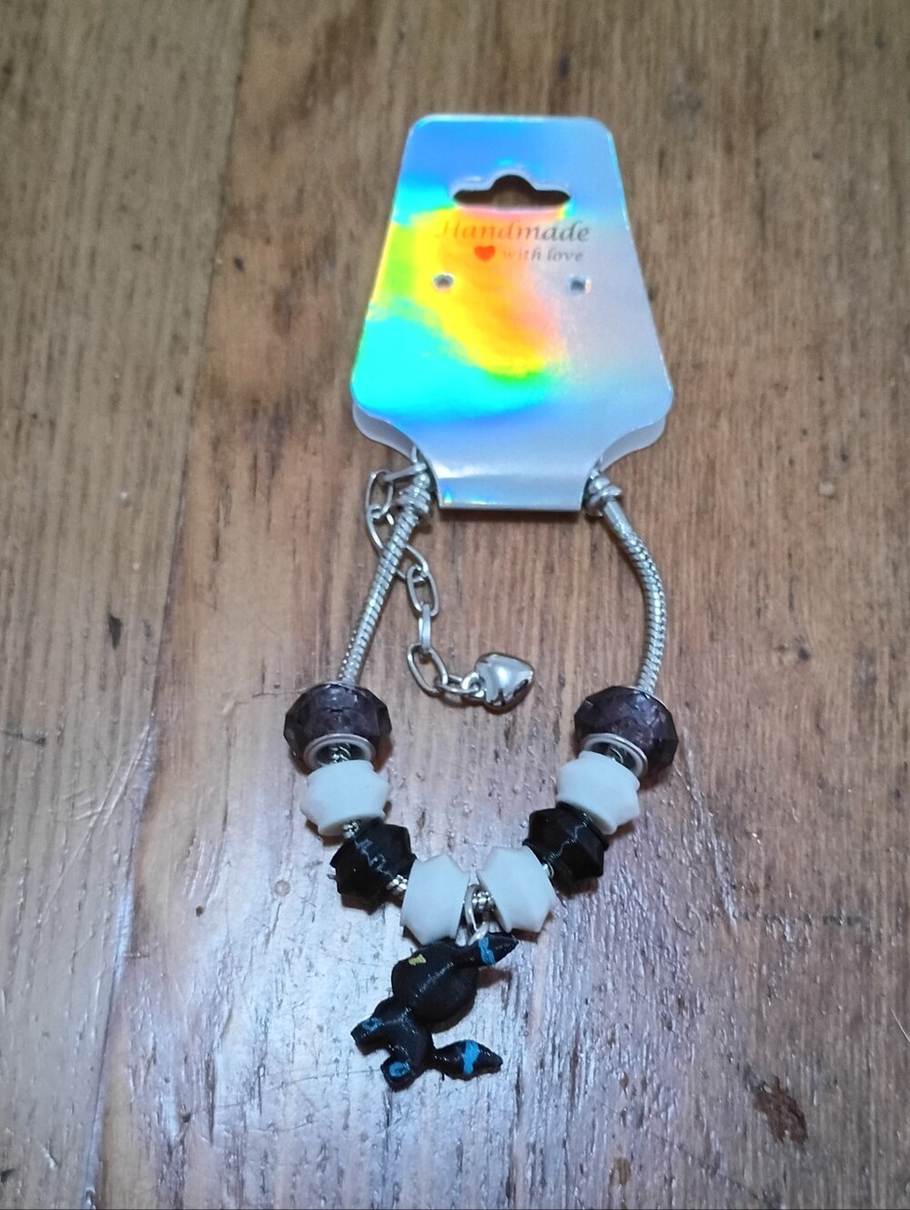 Pokemon Shiny Umbreon Eeveelution Charm Bracelet